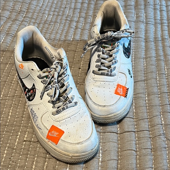 Nike Air Force 1 with Orange and Black Graphics - Picture 2 of 5